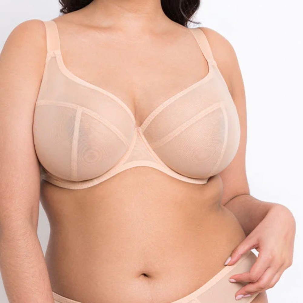 32FF Flirtelle Hayley plunge bra in latte